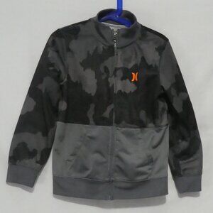 HURLEY | size 7 - kids | Grey Camo / Camouflage Zip-Up Jacket | NWOT